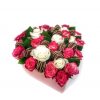 Luxusný box z ruží a jahôd "Janka" - 4 veľkosti (kruh/srdce)